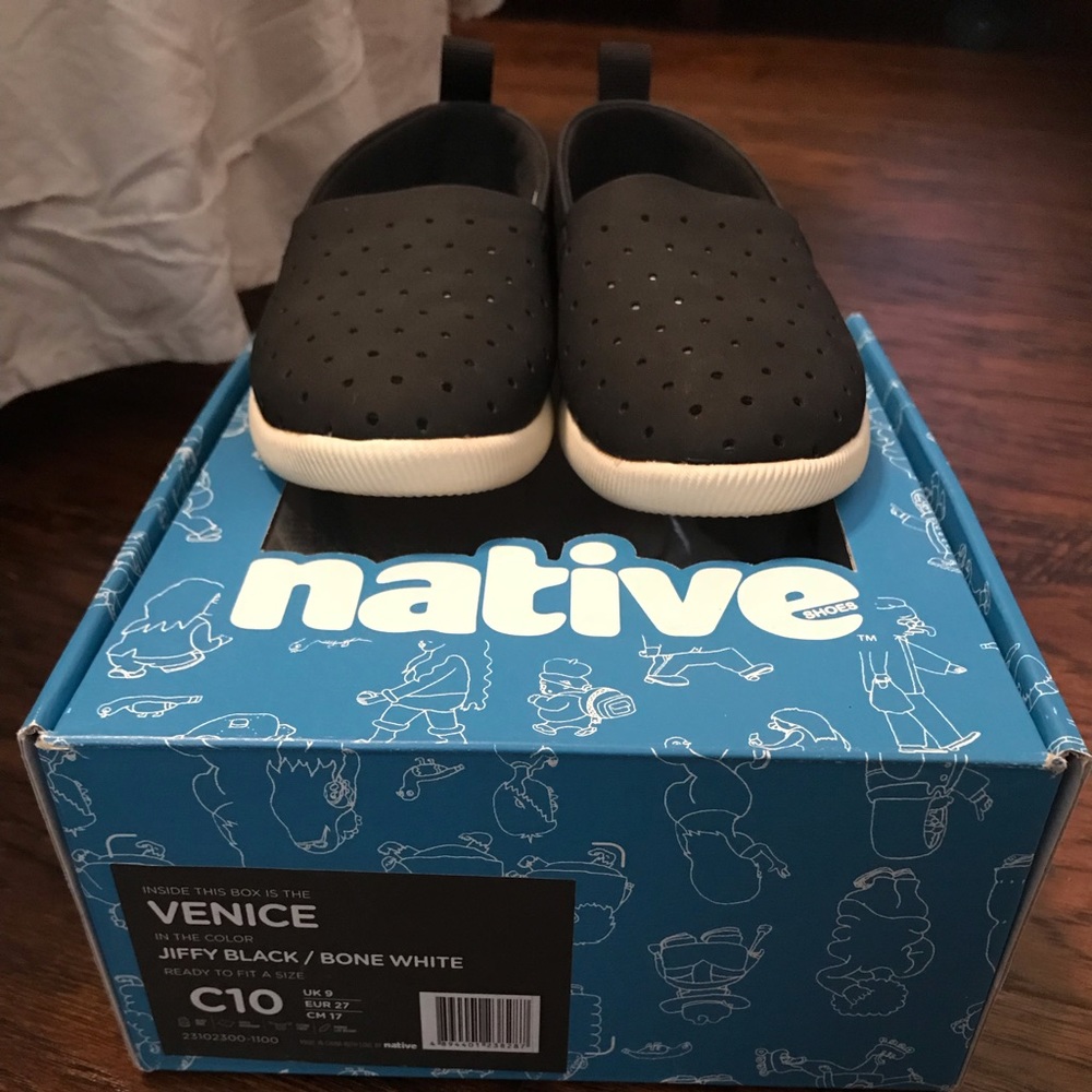 Native shoes toddler black 10